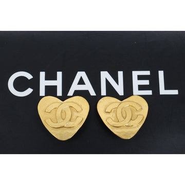 Very Good ( Rank A) ?CHANEL Coco Mark Gold 24 Plated Earrings ?25052923