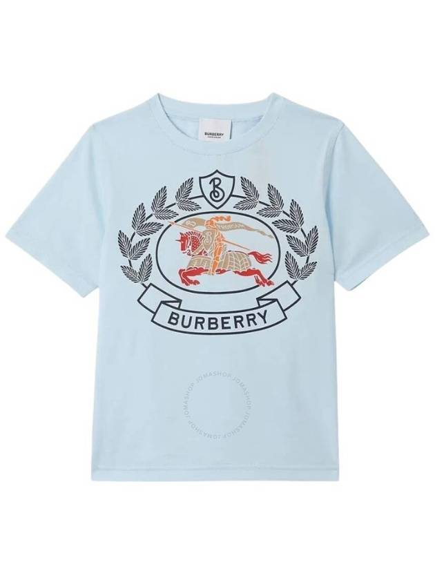 Burberry Burberry Boys Pale Blue Sidney Ekd T-Shirt, Size 18M