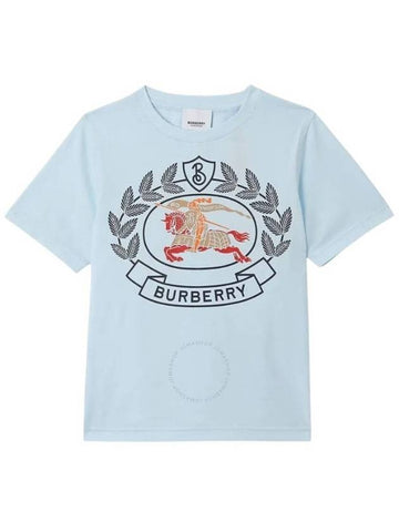 Burberry Burberry Boys Pale Blue Sidney Ekd T-Shirt, Size 18M