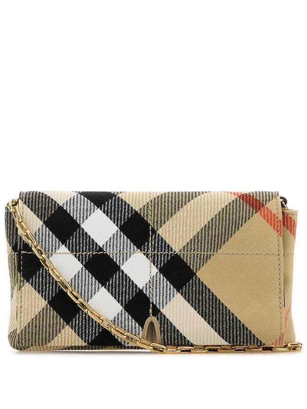 Burberry Snip Check Chain Mini Shoulder Bag Sand