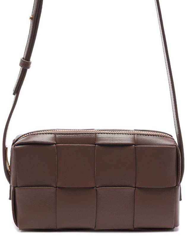 Bottega Veneta Intrecciato Cassette Leather Mini Cross Bag Taupe Grey