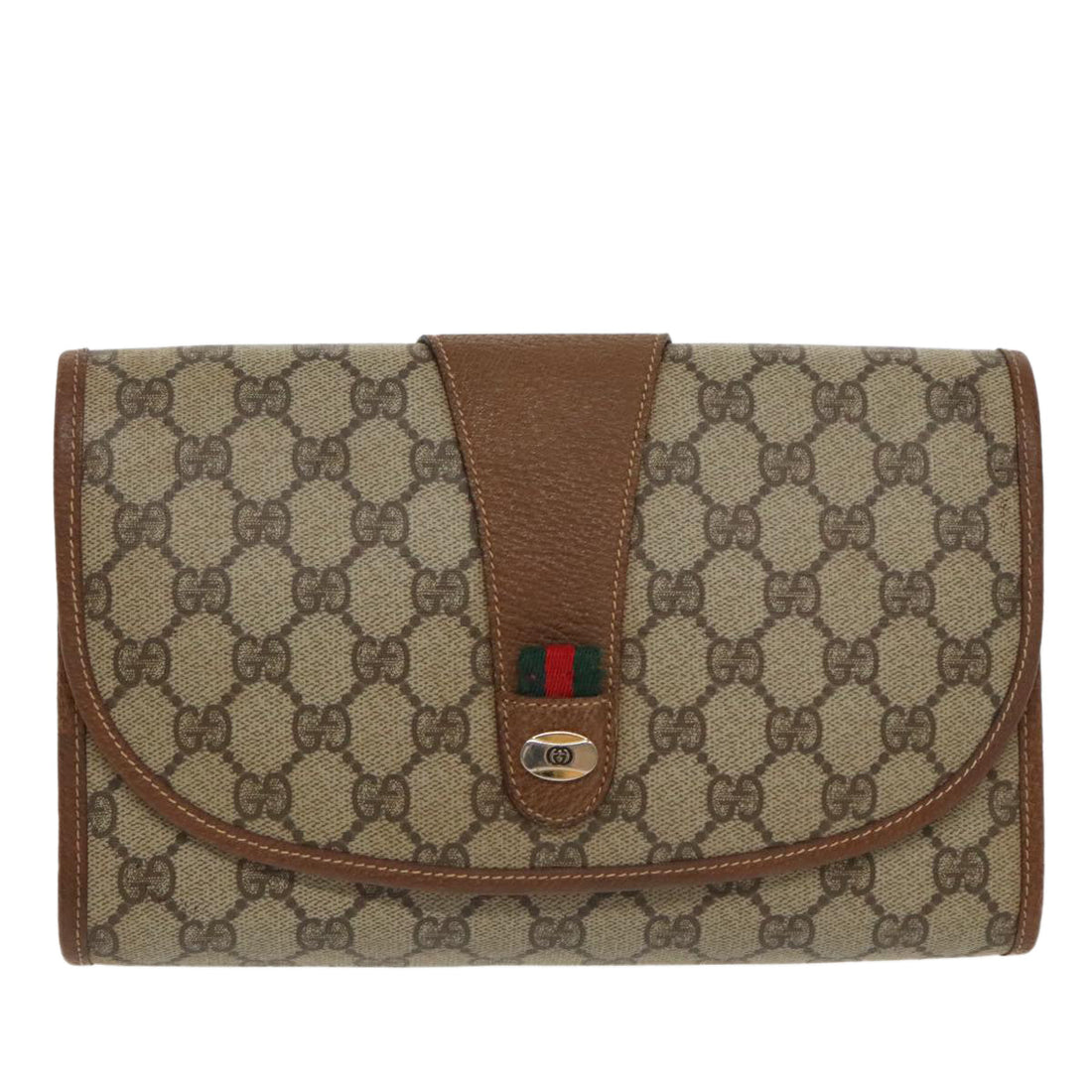 Gucci Gg Supreme  Canvas Clutch Bag