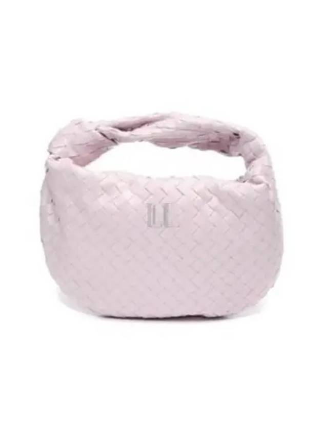 Bottega Veneta Teen Jodie Intrecciato Leather Tote Bag Pink