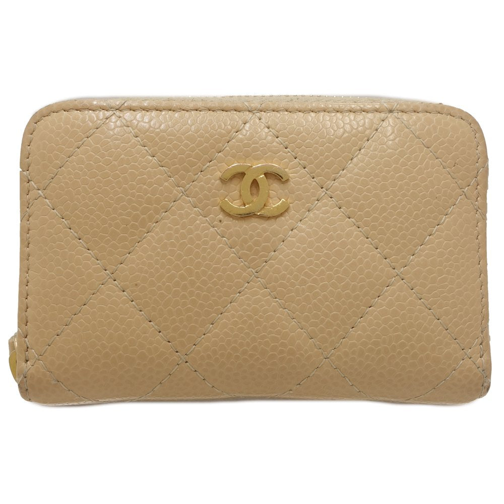 Chanel Caviar Skin Matelasse Coin Purse AP0126