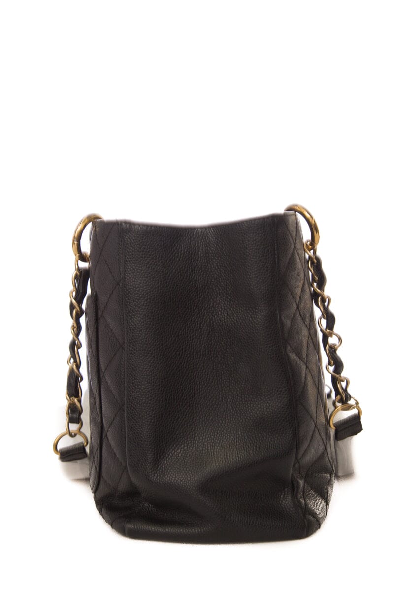 Chanel 2005/2006 Black Caviar GST Tote W/ Gold HW
