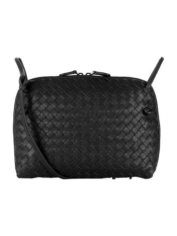 Bottega Veneta Nodini Intrecciato Cross Bag Black