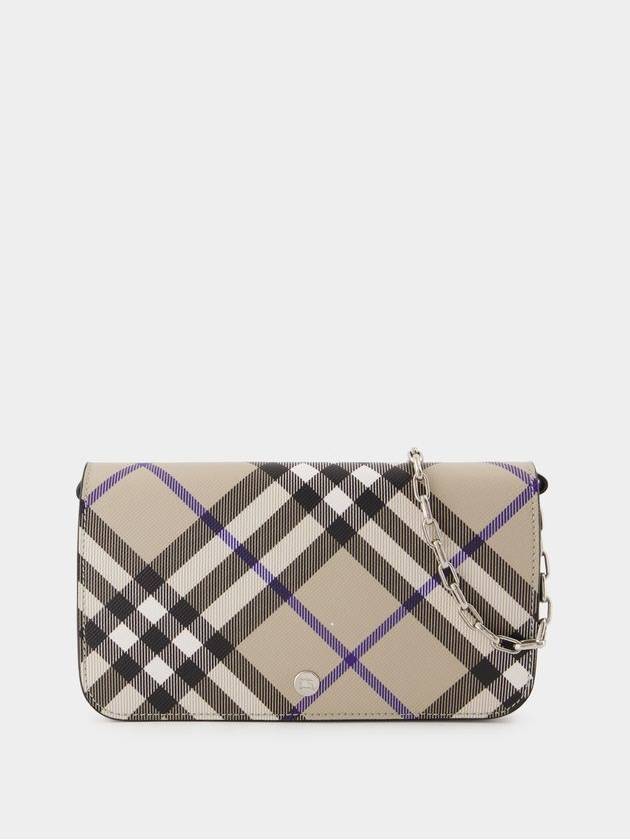 Burberry Bin Wallet On Chain - Burberry - Synthetic Leather - Neutral
