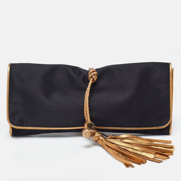 Gucci  Satin Malika Tassel Clutch