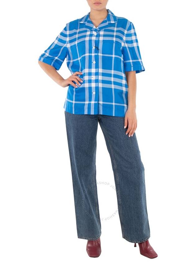 Burberry plaid pattern silk shirt 8065819