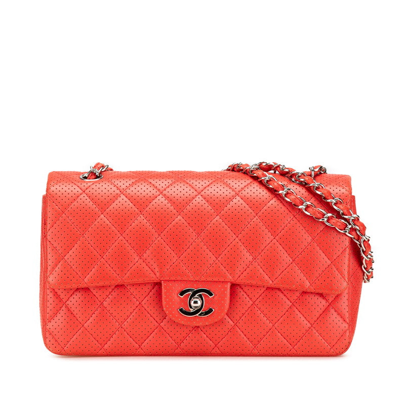 Chanel Matelasse25 Punching Coco Mark Lambskin Shoulder Bag