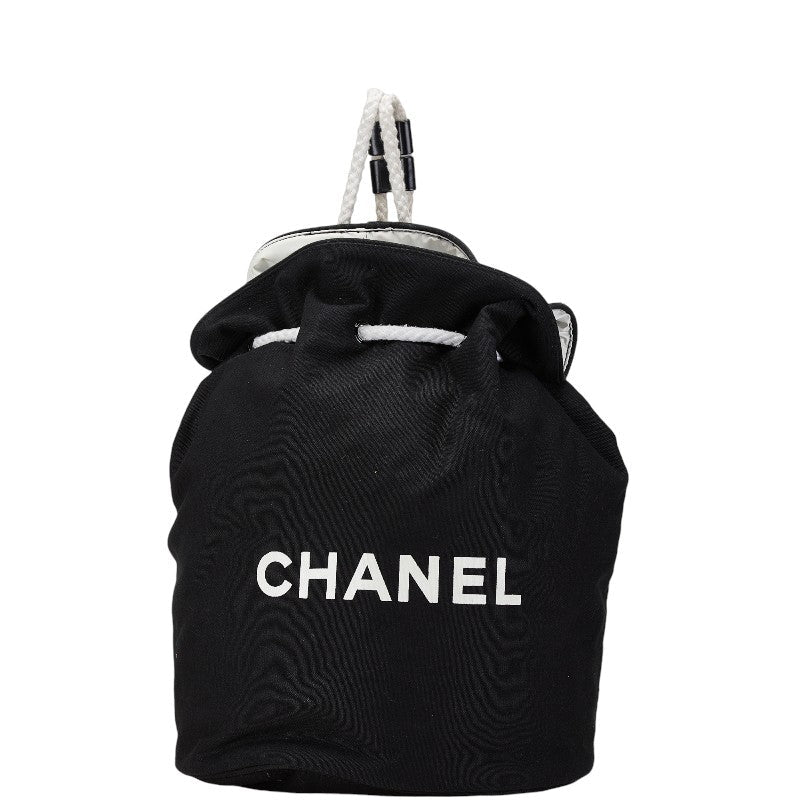 Chanel Canvas Logo Backpack