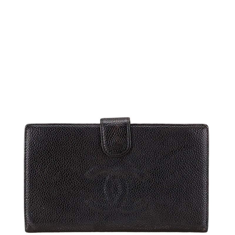 Chanel Caviar Skin Compact Wallet