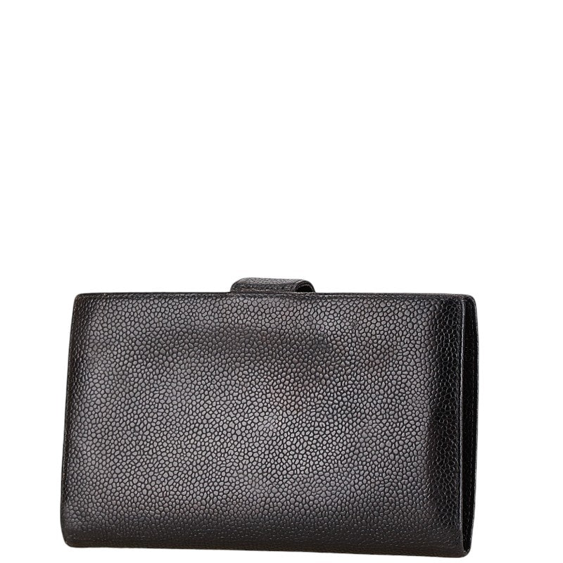 Chanel Caviar Skin Compact Wallet