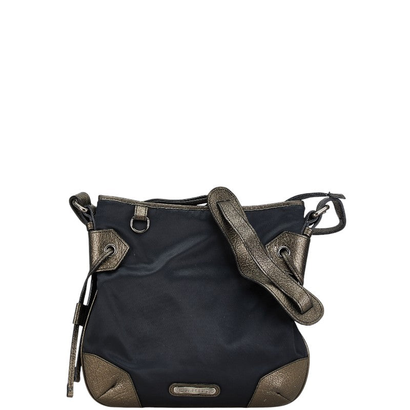 Burberry Nylon Leather Shoulder Bag
