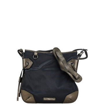 Burberry Nylon Leather Shoulder Bag