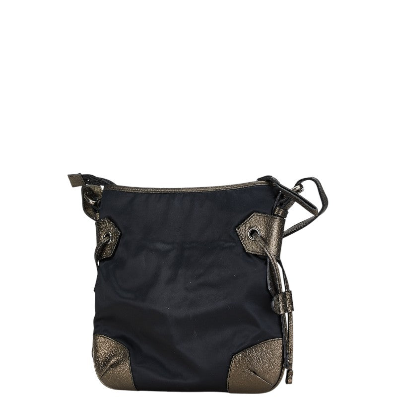 Burberry Nylon Leather Shoulder Bag
