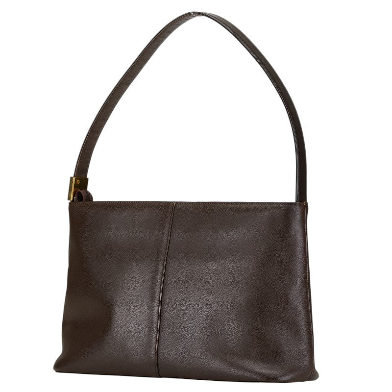 Burberry Nova Check Leather Shoulder Bag