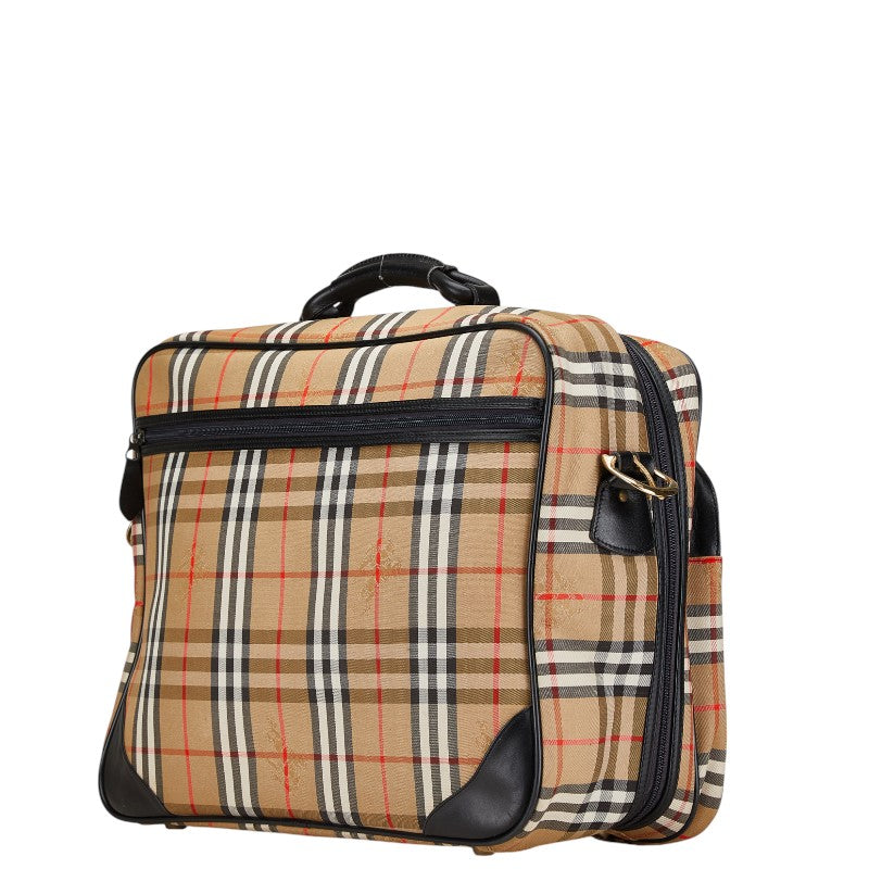 Burberry Nova Check Shadow Horse Canvas Leather 2way Shoulder Bag