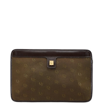 Dior Nylon Leather Clutch Bag