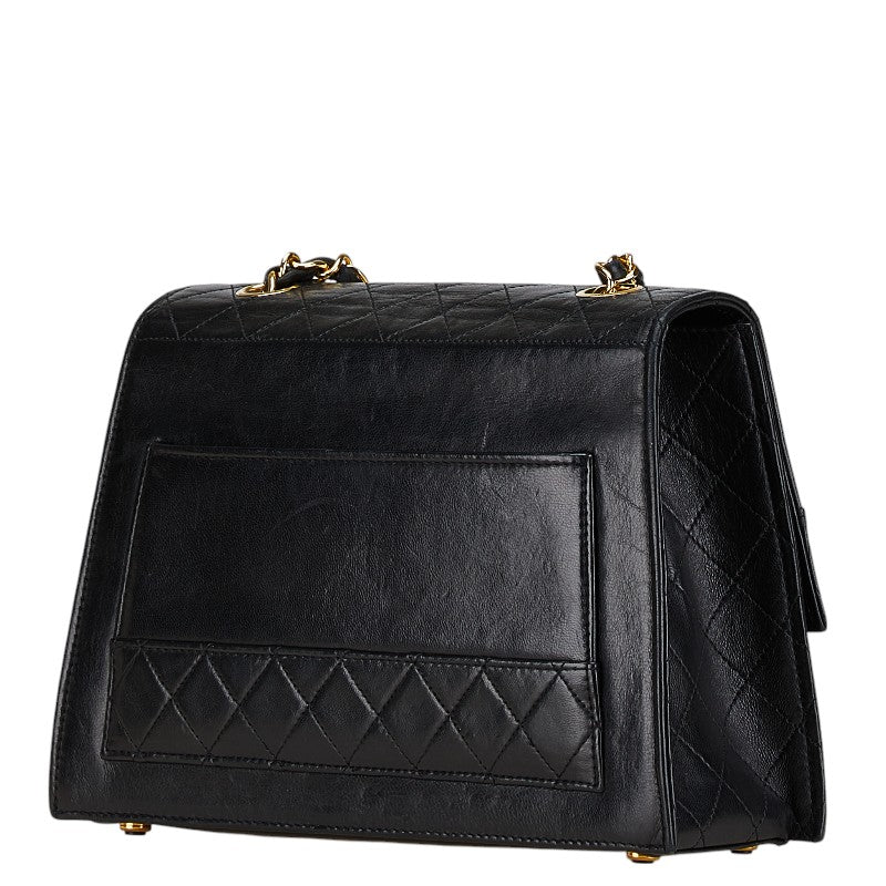 Chanel Matelasse 2.55 Chain Shoulder Bag Black Gold