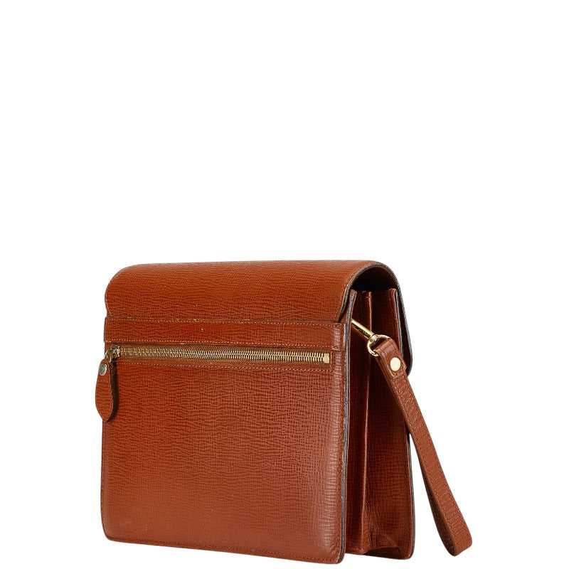 Burberry Nova Check Leather Clutch Bag