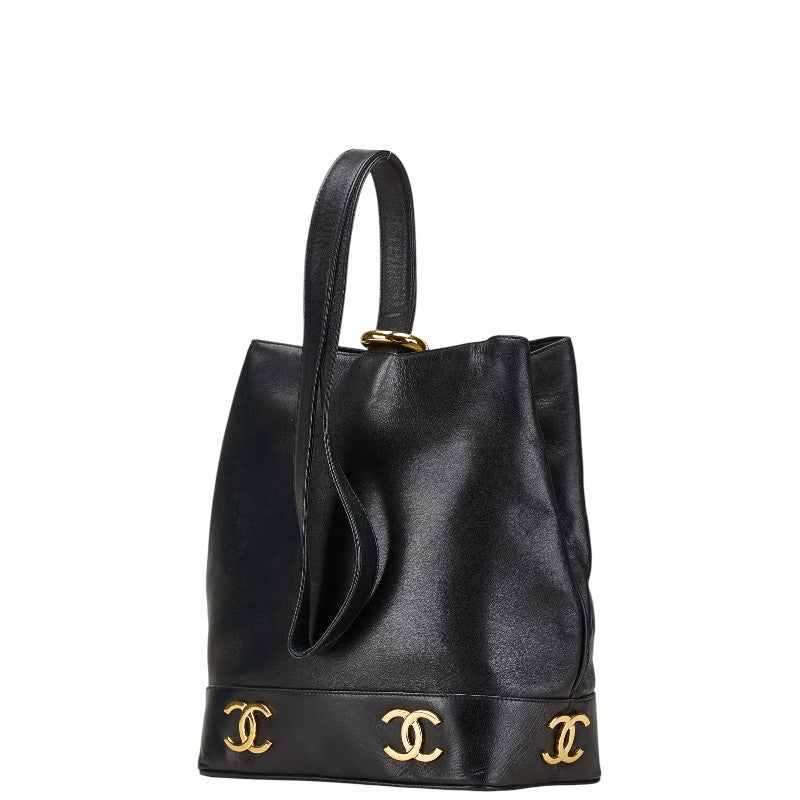 Chanel Triple Coco Mark Lambskin Shoulder Bag