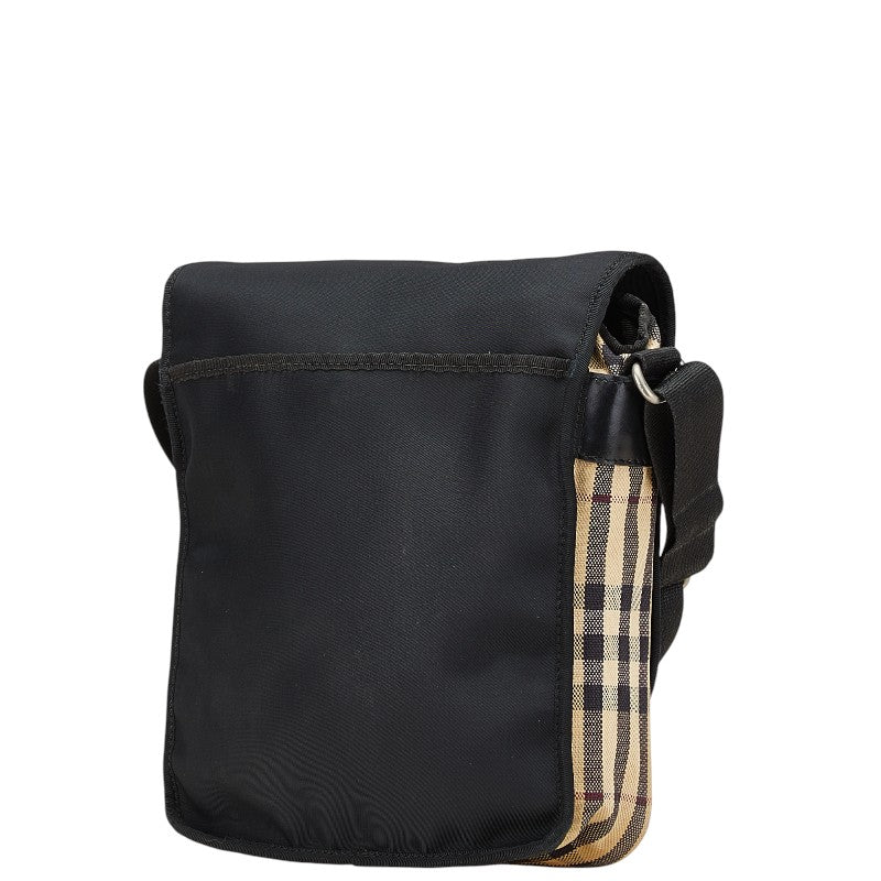 Burberry Nova Check Nylon Leather Shoulder Bag