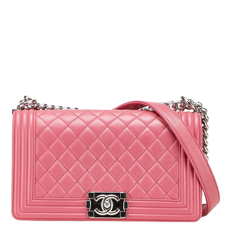 Chanel Boy Chanel Lambskin Shoulder Bag