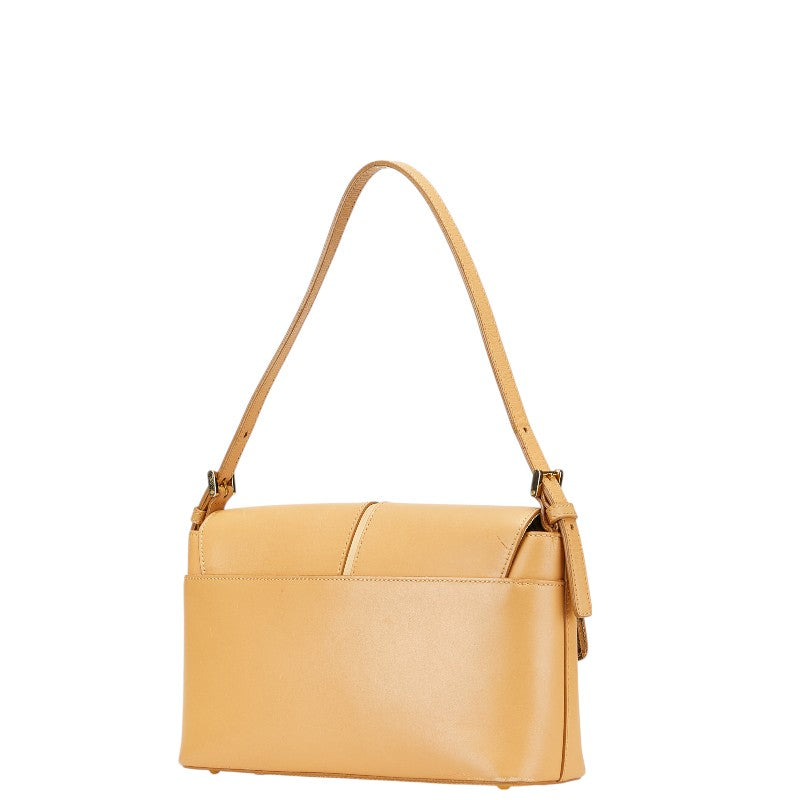 Burberry Logo Nova Check Leather Shoulder Bag