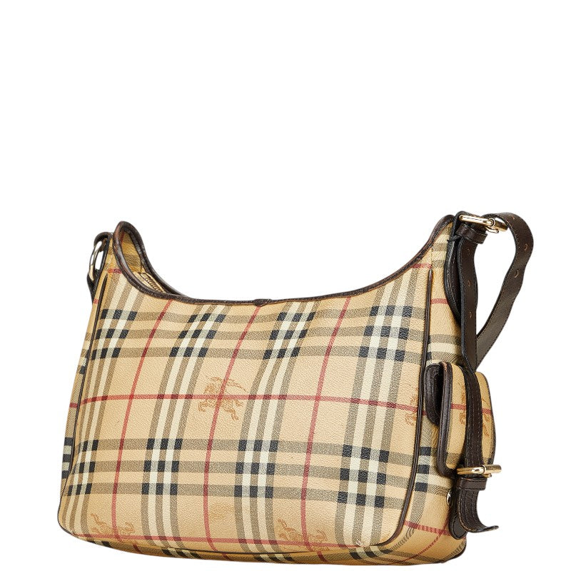 Burberry Nova Check Shadow Horse PVC Leather Shoulder Bag