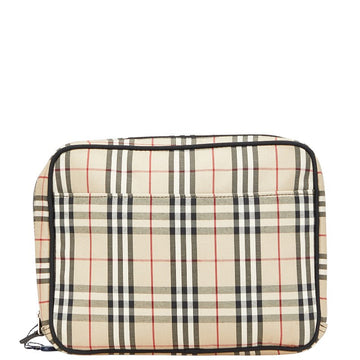 Burberry Nova Check Canvas Clutch Bag