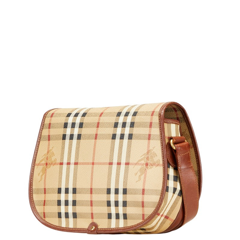 Burberry Nova Check Shadow Horse PVC Leather Shoulder Bag