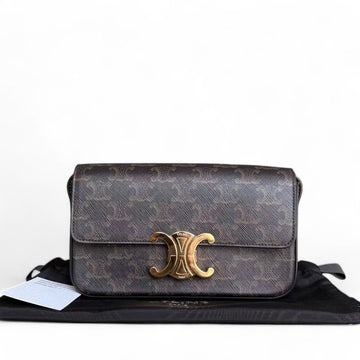 Celine Triomphe Canvas Claude Shoulder Bag