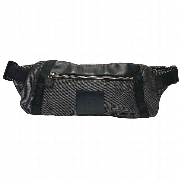 Chanel Canvas Leather Waist Bag
