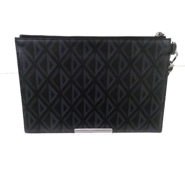Dior DC Diamond Coated Canvas Clutch Bag
