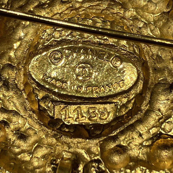 Chanel Rhombus Faux Pearl Brooch