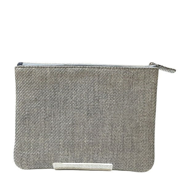Chanel Deauville Fabric Clutch Bag