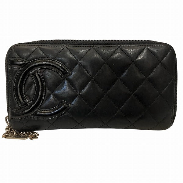 Chanel Cambon Line Calfskin Long Zipper Wallet