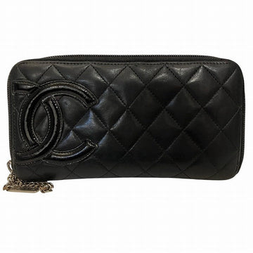 Chanel Cambon Line Calfskin Long Zipper Wallet