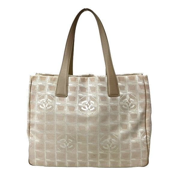 Chanel New Travel Line Nylon Leather Tote Bag