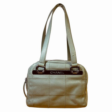 Chanel Choco Bar Caviar Skin Shoulder Bag