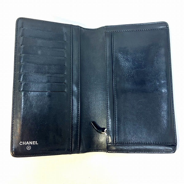 Chanel Camellia Enamel Long Wallet