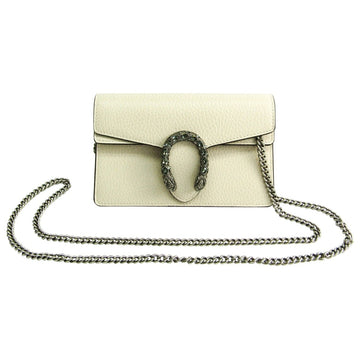 Gucci dionysus white leather handbag