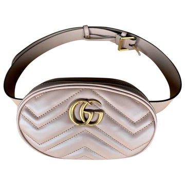Gucci marmont beige leather handbag