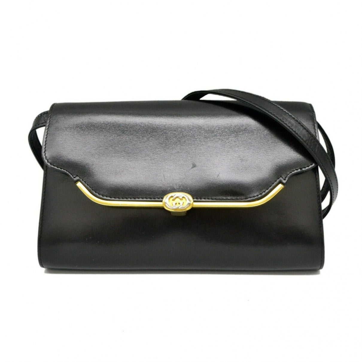 Gucci black leather handbag