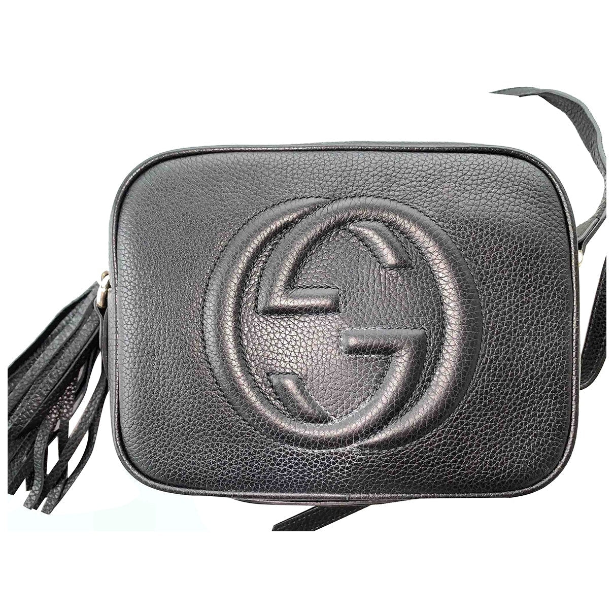 Gucci soho black leather handbag