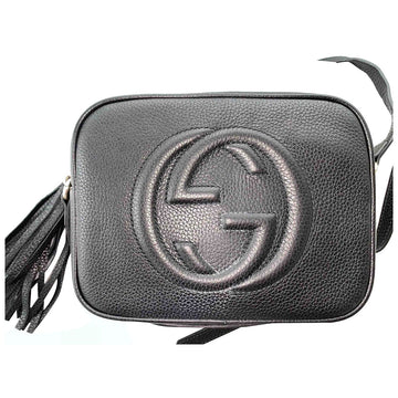 Gucci soho black leather handbag