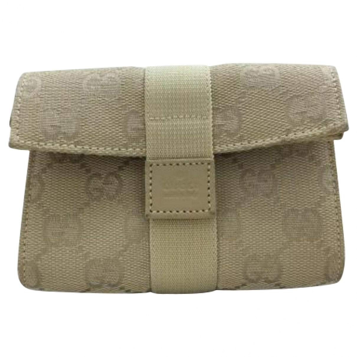 Gucci beige cloth clutch bag