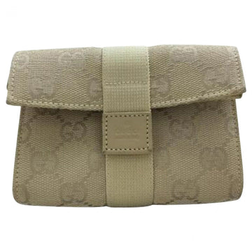 Gucci beige cloth clutch bag