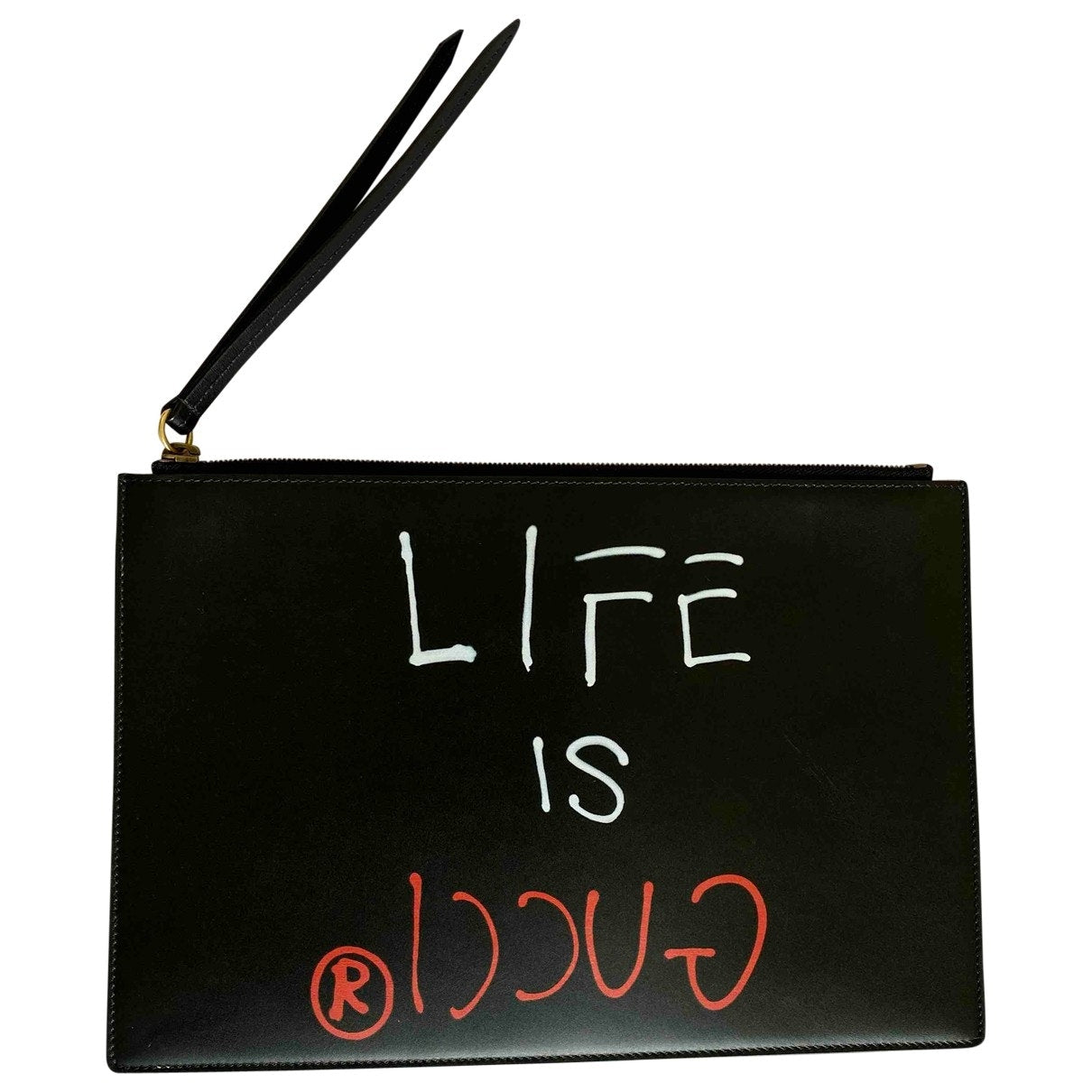 Gucci black leather bag